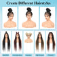 Olymei 360° Hd Full Lace Knotless Braided Wigs for Women Box Braid Wig with Baby Hair Premium Synthetic Long Black Braided Lace Front Wigs 36"