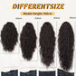 ORSUNCER Ponytail Extension Claw 22" Curly Pony Tail Clip in Claw Hair Extensions Fluffy Natural Looking Synthetic Hairpiece for Women Black Brown
