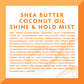 Cantu Coconut Oil Shine & Hold Mist with Shea Butter for Natural Hair, 8 fl oz