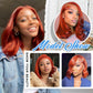 Afribye Ginger Wig Human Hair 200% Density 13x6 350 Ginger Body Wave Lace Front Wigs Human Hair Pre Plucked Short Wigs for Black Women Glueless Frontal Wig Human Hair Loose Wavy 12 inch