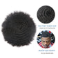 lumeng Male Afro Curly Toupee Mens Wig Braid 12mm Wave 360 Curly Men Hair Unit 1B Off Black 100% Human Hair piece 8x10inch Men's Hair Replacement Systems Transparent HD Swiss Lace
