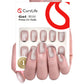 Curvlife 30pcs Press on Nails Cat Eye Acrylic Fake Nails with Design Full Cover Reusable Nail Kit with Nail Glue Adhesive Tabs Artificial Glue on Nails