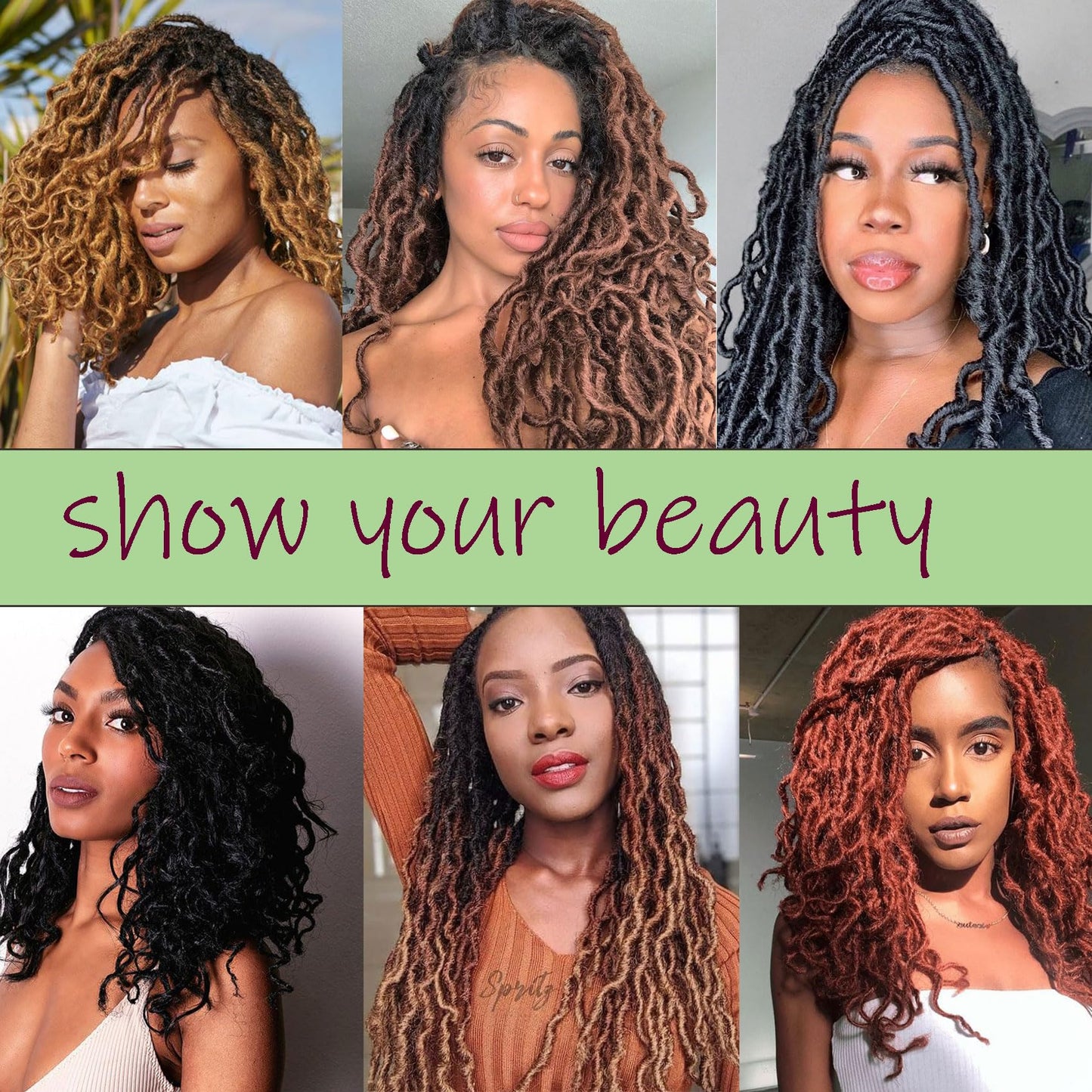 6 Packs Goddess Faux Locs Crochet Hair 14 Inch Grey Crochet Hair for Black Women, Pre looped Gypsy locs Crochet Braids Mix Silver Grey Soft Wavy Dreadlocks Hair Extensions,MGrey
