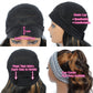 YUPEWG Long Wavy Headband Wigs for Black Women Glueless Highlight Brown And Black Synthetic Headband Wig Ready to Wear Wigs Glueless Wigs Daily Party Wear