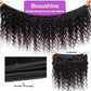 Beaushine Human Hair Bundles with Closure Loose Deep Wave Bundle Human Hair(12 14 16+12), 10A Loose Deep Wave Bundles and Closure Unprocessed Brazilian Remy Virgin Human Hair Weave Bundle with Closure
