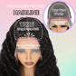 VIPPRETTY 13X6 HD Lace Front Wig,30Inch Glueless Loose Deep Wave Wig Natural Black.Synthetic Lace Front Wigs Human Hair Touch,Vogue Highlight Technology-Premium Fiber & Human Hair Blended.