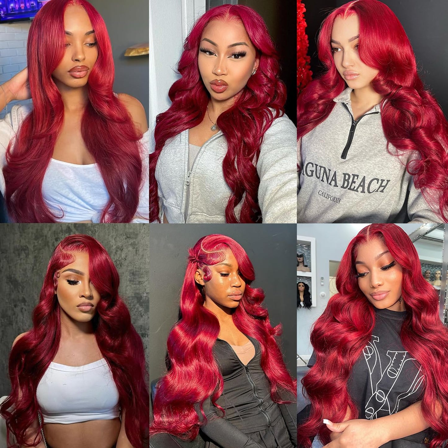 QZOQZO 32 Inch 99J Burgundy Lace Front Wigs Human Hair 13x6 HD Transparent Body Wave Lace Front Wig Pre Plucked 180% Density 99J Burgundy Red Wine Glueless Reddish Brown Human Hair Wigs for Women