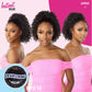 Sensationnel Instant weave half wig - 14 synthetic blendwig adjustable drawstring for seamless hair blending (1B OFFBLACK)