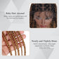 Alebery 36" Full Lace Criss Cross Knotless Box Braided Wigs for Black Women Knotless Box Braids Lace Front Wig with Baby Hair Lightweight Synthetic Light Brown Cornrow Braided Wigs (1B/27)