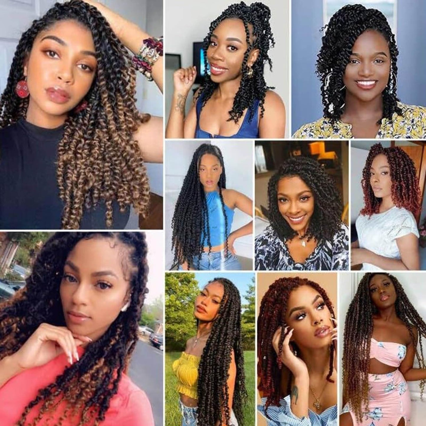 Hair Cutting compatible with Machine 1 Pack Passion Crochet Hair 18 Inch Pre Short Crochet Passion Hair Pre Looped Passion Crochet Braids Bohemian Crochet Hair 1 Pack Contains (Black, One Size)