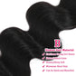 Human Hair Bundles Body Wave Bundles Human Hair 18 20 22 Inch 12A Grade 100% Unprocessed Brazilian Virgin Hair Body Wave 3 Bundles Deals Real Human Hair Extensions For Black Women Natural Black