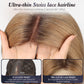 starluck Human Hair Wig Lace Front Wigs Real Human Hair Wigs For Women Wig Side Part 6"*5"*2" HD Lace Ligth Brown 12 Inch Realistic and Natural for Daily Party Use