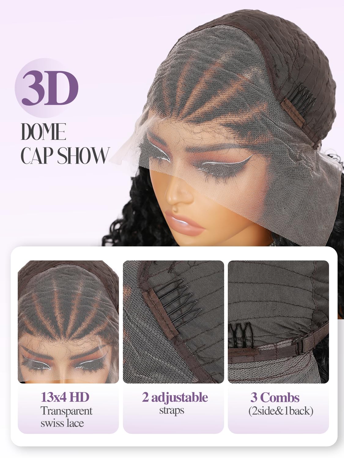 Quantum Love Braided Wigs for Black Women Braids Cornrows Lace Curly Wigs 16 Inch Lace Frontal Braided Fully Curly Bob Synthetic Glueless Wig