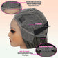 ROSEBONY 36" Boho Knotless Braided Wig for Black Women Double Full Lace Box Braid Wig with Baby Hair Bohemian Curly Ends Golden Yellow Blonde Color (613 blonde)