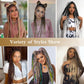 Pre Stretched Braiding Hair 24 Inch 3 Packs Natural Black Braiding Hair for Professional Braiding Hair Extensions Synthetic Fiber Crochet Braids for Twist (24 Inch(Pack of 3), 1B#)