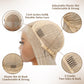 SAPPHIREWIGS 13×4 Body Wave Lace Front Wig for Women Highlight Ash Blonde with White Tips Pre Plucked Hairline Long Wavy Synthetic Wigs for Daily Party Use 26inch