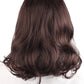 MapofBeauty Daily Use Side Bangs Medium Curly Wig (Dark Brown)