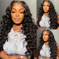 NKTU Deep Wave Lace Front Wigs Human Hair 200 Density Glueless Wigs for Women 13x4 HD Transparent Lace Front Wigs Pre Plucked with Baby Hair (22 Inch, Deep Wave Wigs)
