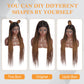 Alebery 36" Full Lace Criss Cross Knotless Box Braided Wigs for Black Women Knotless Box Braids Lace Front Wig with Baby Hair Lightweight Synthetic Light Brown Cornrow Braided Wigs (1B/27)