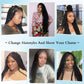 Olymei Locs Braided Wigs for Black Women Knotless Braided Wigs Loc Braided Wig with Baby Hair Full Double Lace Black Curly Locs Braided Wigs,38" Full Double Lace