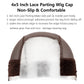 koskusder Lace Wig Caps for Women, Wig Caps with Grip Band for Keeping Wigs in Place, Glueless Wig Grip Cap with 4x5 Transparent Lace Wig Caps, Non-Slip Adjustable Elastic Headband (1pcs-brown)