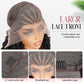 Fancy Hair Cornrow with Curly Hair Wig HD Lace Front Braided Wig with Baby Hair Pre Plucked Glueless Transparent 13x4 Inch Lace Frontal Wig for Black Women (2#/27#)