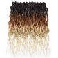 Faux Locs Crochet Hair 24Inch Goddess Locs Crochet Hair, 6Packs Pre Looped Wavy Locs Soft Locs Curly Ends Dreadlocks Faux Crochet Locs Synthetic Crochet Braids Hair Extensions (1B/30/613, 24'')