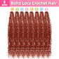 Soft Boho Locs Crochet Hair for Black Women-30 Inch 8 Packs Goddess Faux Locs Crochet Human Hair Feeling Pre Looped with Curly Ends (#350, 30 Inch(Pack of 8))