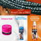 Red by Kiss Braiding Gel Extreme Hold Styler Fixer for Box Braids & Cornrows, Hydrating, Conditioning, Long-Lasting Frizz Control, 4C Moisturizing, Nourishing High Shine (6 fl. oz.)