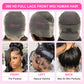 360 Lace Front Wigs Human Hair Pre Pluched With Babay Hair Body Wave Lace Front Wigs Human Hair 200% Density 360 Glueless Frontal Wigs Can Make Bun And High Ponytail (26 Inch)