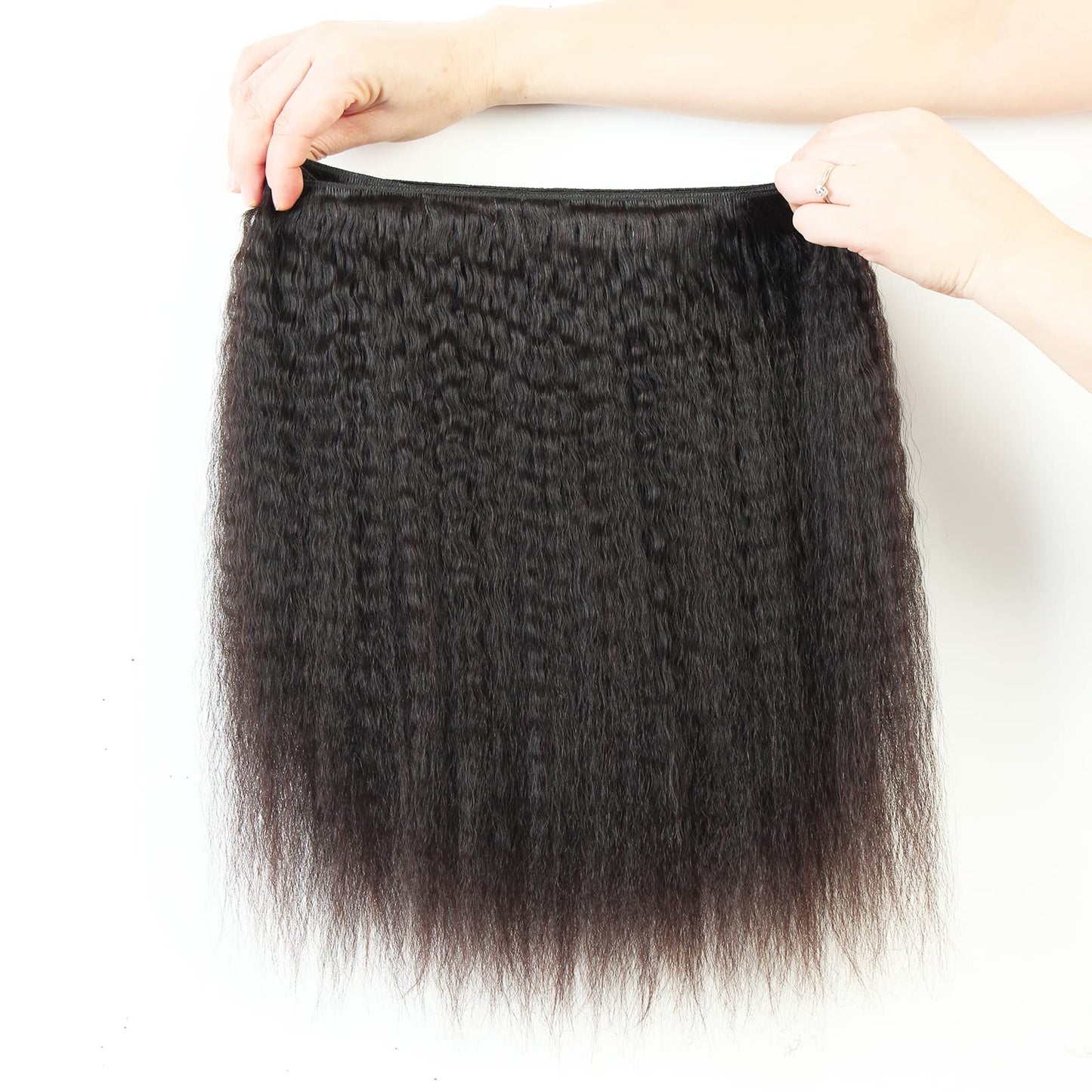 LINYINGYH Kinky Straight Bundles Brazilian Virgin Hair 3 Bundles Weave 20 20 20 inch Natural Hair Bundles Yaki Straight 100% Unprocessed Remy Human Hair Bundles Extensions 12A