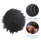 lumeng Men’s Curly Toupee Man Toupee Mens French Lace Wave Hair Unit Toupee 8x10inch Afro Loose Curly Men's Lace Unit #1B Off Black Replacement Hairpiece 120% Medium Density 100% Human Hair