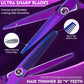 Dragon Creek Hair Cutting Thinning Scissors Set Haircut Texturizing Blending Hairdressing Shear Kit Professional for Stylist, Hairdresser, Men, Women, Kids Salon Barber Home Purple 9pcs 6"