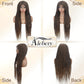 Alebery 36" Full Lace Knotless Box Braided Wigs for Black Women Knotless Box Braids Lace Front Wig with Baby Hair Lightweight Synthetic Lace Frontal Light Brown Cornrow Twisted Braided Wigs (1B/27)