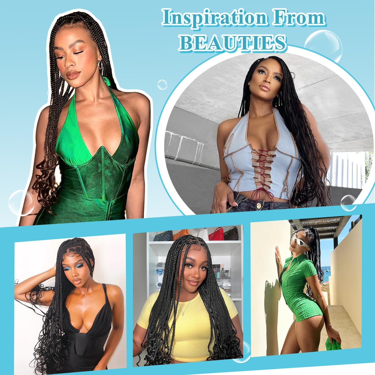 Olymei HD Full Lace Knotless Braided Wigs for Black Women Box Braid Wig Boho Curly Ends Braided Wigs with Baby Hair Premium Synthetic Boho Braided Wig,36 Inch 360° HD Full Lace