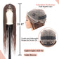 Lexqui 36" Knotless Braided Wigs for Black Women Braided Lace Front Wigs with Triangle Knotless Full Double Lace Front Box Braid Wig with Baby Hair Synthetic Hair Braid Wig Brown