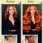 Human Hair Bundles 4 Bundles 16 18 20 22 Inch Hair Extensions Ginger Orange Body Wave Bundles Human Hair 100% Unprocessed Brazilian Virgin Hiar Quick Weave 350