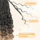 Yewell 9 Packs Goddess Box Braids Crochet Hair Boho Box-Braids With Curly Ends Crochet-Hair For Black Women, 12 Inch Pre Looped Bohemian Crochet Box-Braiding (12Inch 9 Packs,T27)