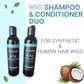 Wig Grip Cap & Shampoo Conditioner Set - Brown