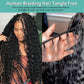 Human Braiding Hair for Boho Braids Human Hair 110g 22 Inch Curly Boho Hair for Braiding Knotless 12A Deep Wave Bohemian 3 Bundles/Pack Auburn Ginger