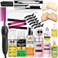 Hot Comb Hair Straightener for Natural Black Hair and Lace Front Wigs - Electric Heat Pressing Comb Set With Lace Melting Spray and Wig Glue Kit
