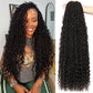 Soft Boho Locs Crochet Hair for Black Women-30 Inch 8 Packs Goddess Faux Locs Crochet Human Hair Feeling Pre Looped with Curly Ends(1B, 30 Inch(Pack of 8))