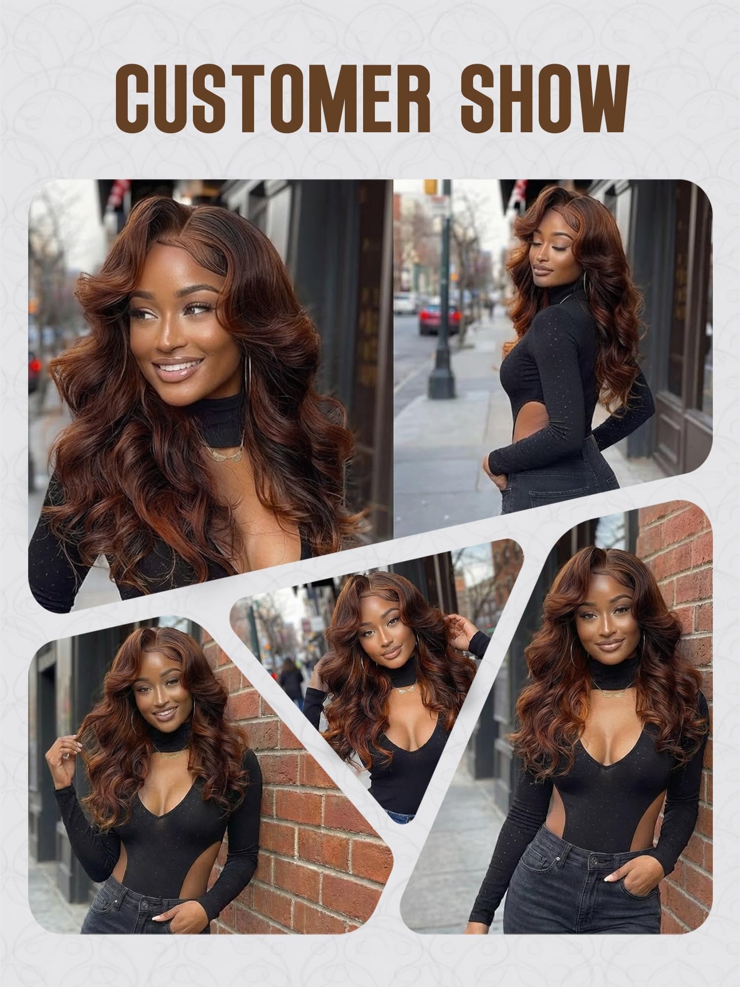 FASCARA Short Body Wave 13x4 HD Transparent Lace Front Human Hair Wigs 4/30 Ombre Honey Blonde 9A Grade Glueless 180% Density Pre Plucked with Baby Hair 16 Inch for Women