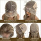 13x6 Ombre Lace Front Wigs Human Hair for Women Light Brown to Brown with Ash Blonde Highlights HD Straight Lace Closure Wig Glueless Remy Brazilian Virgin Hair 18 Inch Pre Plucked Bleached Knots