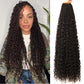 Soft Boho Locs Crochet Hair for Black Women-30 Inch 8 Packs Goddess Faux Locs Crochet Human Hair Feeling Pre Looped with Curly Ends (#2, 30 Inch(Pack of 8))