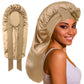 ROYBENS Long Bonnet Satin Hair Silk Bonnet for Sleeping Women, Silky Bonnets for Women with Tie Band, Sleep Cap for Braids Curly Hair