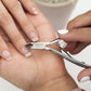 Professional Cuticle Cutter & Pusher Trimmer Manicure Tools with Double Spring– Perfect Nail Care Tool for Manicure & Pedicure Beauty at Home/Spa/Saloon (Silver)