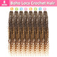 Soft Boho Locs Crochet Hair for Black Women-30 Inch 8 Packs Goddess Faux Locs Crochet Human Hair Feeling Pre Looped with Curly Ends Curly Ends (T27, 30 Inch(Pack of 8))