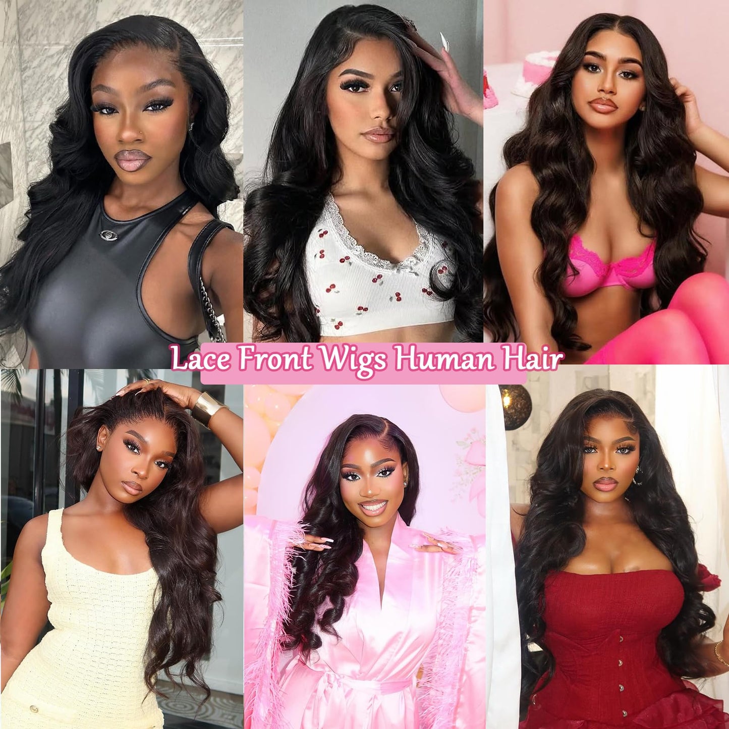 QZOQZO 28 Inch Lace Front Wigs Human Hair 180% Density Body Wave Lace Front Wig Human Hair Pre Plucked 13x6 HD Lace Glueless Wigs for Women
