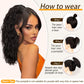 ORSUNCER Ponytail Extension 18" Curly Pony Tail Clip in Claw Ponytail Fluffy Natural Looking Synthetic Hairpiece for Women